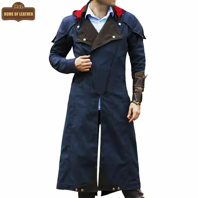 Buy Assassin's Creed Unity Arno Dorian Cloak Costume Denim Men's Jacket Cosplay Coat • 74.05£