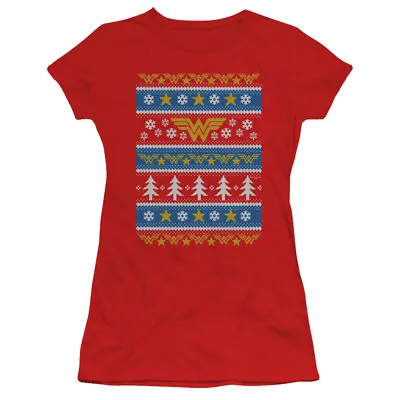 Buy Wonder Woman  Christmas Sweater  Women's Adult Or Girl's Jr Babydoll • 28.98£