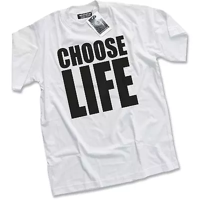 Buy NEW Choose Life George Michael Wham 80s Fancy Dress Party Costume White T-Shirt • 13.99£
