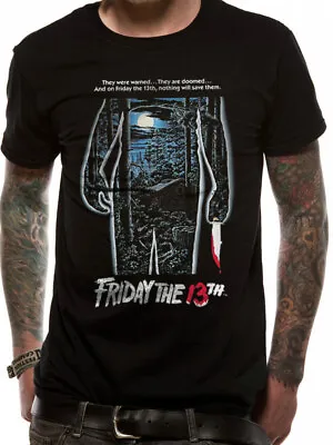 Buy Friday The 13th Movie Poster T Shirt Classic Horror Film OFFICIAL NEW  M/L • 11.90£
