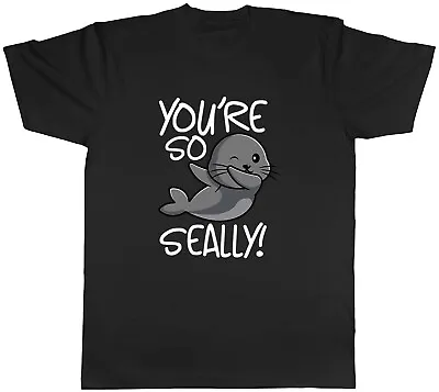 Buy Funny Seal Mens T-Shirt You're So Seally Cute Dabbing Seal Unisex Tee Gift • 8.99£
