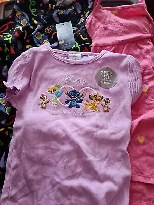 Buy Girls 3-4 Years Disney Stitch And Minnie Bundle Of Clothes 20L • 24£