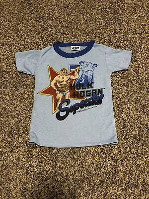 Buy Vintage 1985 Hulk Hogan Youth Shirt • 44.17£