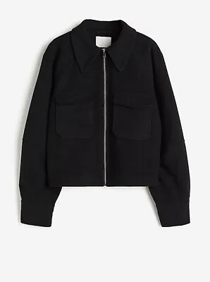 Buy H&M Short Twill Jacket  Size 18. (LARGE ) • 28£