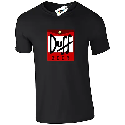 Buy Men's DUFF BEER The Simpsons Funny Joke Fashion Beer Lover T Shirt Homer Alcohol • 9.99£