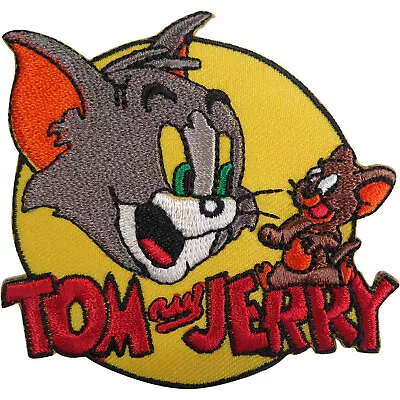 Buy Tom And Jerry Patch Embroidered Badge Iron Sew On Clothes Bag T Shirt Top Jeans • 2.79£