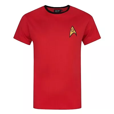 Buy Star Trek Mens Security And Operations Uniform T-Shirt NS5572 • 14.39£