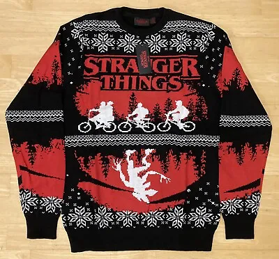 Buy Medium 39  Inch Chest Stranger Things Ugly Christmas Jumper Sweater Xmas Netflix • 33.99£