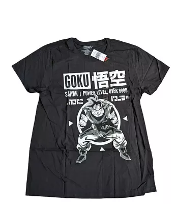 Buy Dragon Ball Z Goku T-Shirt XXL Power Level Black BNWT Anime Manga Comic • 14.99£