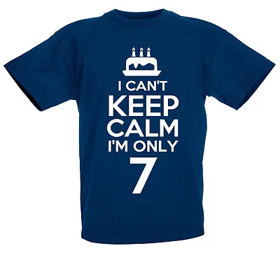 Buy I Can't I'm Only 7 - 7th Birthday Gift T-Shirt For 7 Year Old Boys & Girls • 8.99£