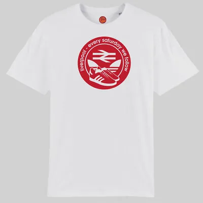 Buy Every Saturday We Follow White Organic Cotton T-shirt Fans Of Liverpool Gift • 22.99£