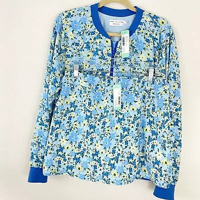 Buy Katie Sturino Stitch Fix Women's Bomber Jacket And Tennis Skort Blue Floral Sz L • 42.52£