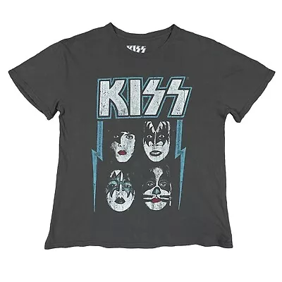 Buy KISS Vintage Style Rock Band Graphic T Shirt Womens Medium  • 14.95£