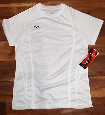 Buy TYR Women's Medium Running Jog Athletic Technical White T-Shirt  New • 12.12£