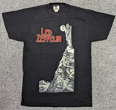 Buy Vintage 90s Led Zeppelin 1999 Stairway To Heaven T-shirt Medium Winterland • 40£