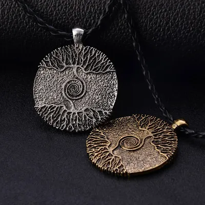 Buy Norse Odin Viking Tree Of Life Men Women Rope Chain Necklace Pendant Jewelry • 3.11£