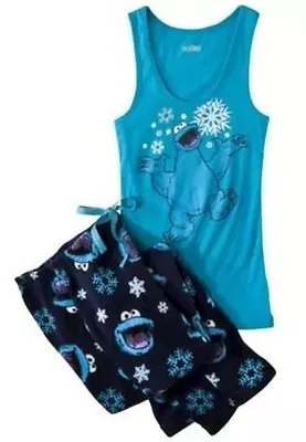 Buy Sesame Street Cookie Monster Pajamas 2 PC Costume Tank Non Footed 2X NWT LASTONE • 37.91£
