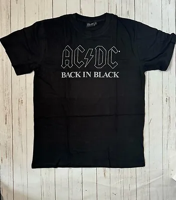 Buy Official AC/DC Back In Black T-Shirt Authentic Licensed Gift Merch • 12.45£