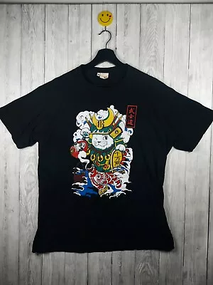 Buy Original Kenyi Japan Cat Japanese Samurai Graphic T-Shirt Size XL ( UK Large ) • 17.99£