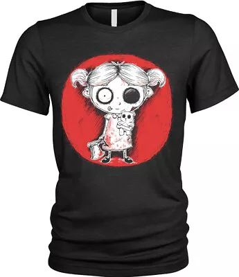 Buy Kids Boys Girls Zombie Girl T-Shirt Goth Rock Zombie Corpse Nightmare Horror • 8.95£