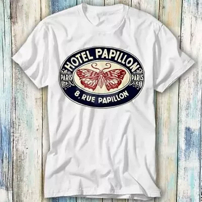 Buy Hotel Papillon Oldskool Sign Vintage Butterfly T Shirt Meme Top Tee Unisex 1296 • 6.35£