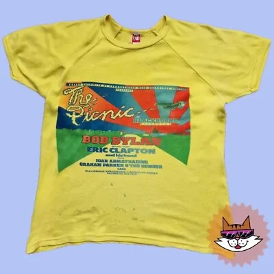 Buy Vintage 1978 Bob Dylan - The Picnic Music Festival T Shirt • 120£
