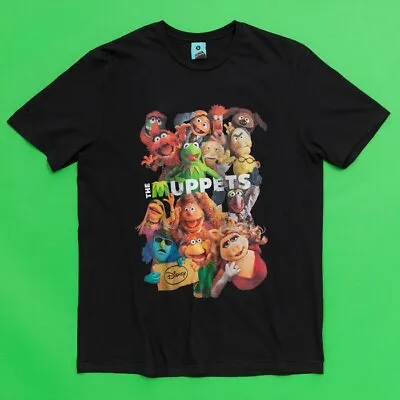 Buy Official The Muppets Retro Movie Poster Black T-Shirt : M,L,XL • 19.99£