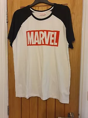 Buy White Marvel Red Logo T-Shirt. Size XL • 1.99£