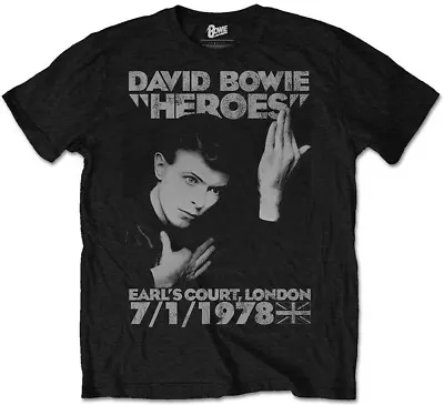 Buy David Bowie Heroes Earls Court 1978 T-Shirt OFFICIAL • 14.89£