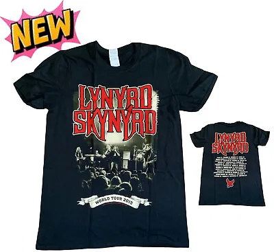 Buy Gildan Lynyrd Skynyrd World Tour 2015 Gig Shirt Band Top Unisex Small 8-10 (n • 9.13£