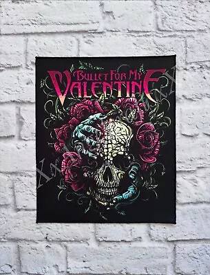 Buy SEW ON PRINTED BACK PATCH JACKET 23.5cm X 19.5cm BULLET FOR MY VALENTINE • 28£