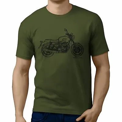 Buy JL Illustration For A Moto Guzzi V7III Stone Motorbike Fan T-shirt • 19.99£