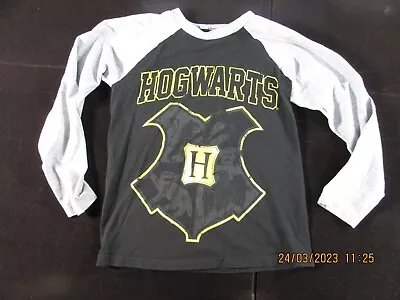 Buy Harry Potter Hogwarts Shirt Kids Boys Black Gray School Logo J.K. Rowling Movie • 4.80£