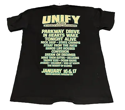 Buy Unify Gathering Shirt Large Black Festival Heavy Metal Music Parkway Drive 2016 • 12.35£