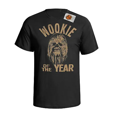 Buy Mens ORGANIC Cotton T-Shirt WOOKIE OF THE YEAR Chewbacca Star Wars Inspired Eco • 10.49£