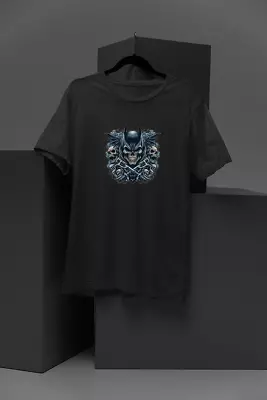 Buy  Demonic Batman Skull Graphic Tee | Dark Knight Inspired Shirt | Gothic Batman S • 24.99£