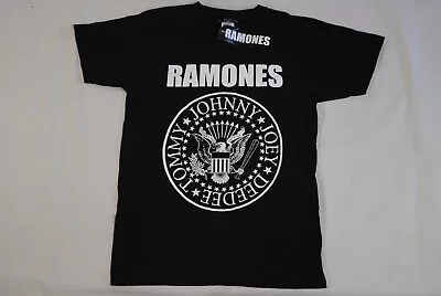 Buy Ramones Crest White Classic Seal Logo Hey Ho Let's Go T Shirt New Official • 10.99£