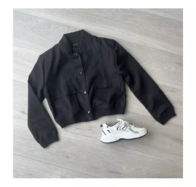 Buy Medium BNWOT Ladies Summer Black Bomber Jacket  • 5£