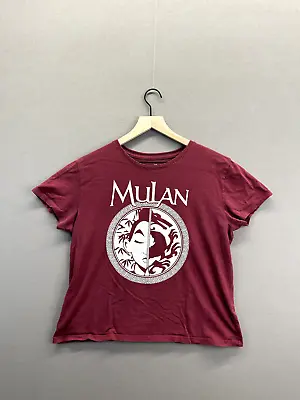 Buy Disney Womens Red T-Shirt Mulan Short Sleeve Crew Neck Size M • 11.84£