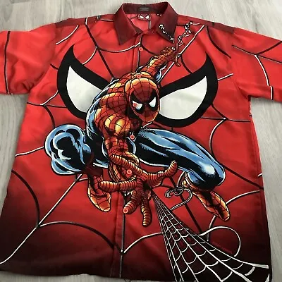 Buy 2002 Marvel Comics Red Spider-Man Shirt . Says M On Label  (measures48”) • 25£