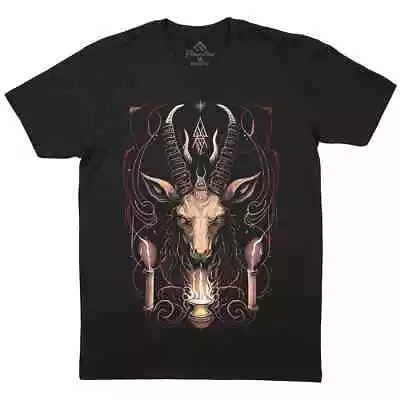 Buy Baphomet Mens T-Shirt Horror Occult Ram With Horns Hell Horned Demon E172 • 13.99£