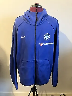 Buy Chelsea Football Club Nike Tech Fleece Blue Hoodie 2018/19  Blue Mens Medium • 59.99£