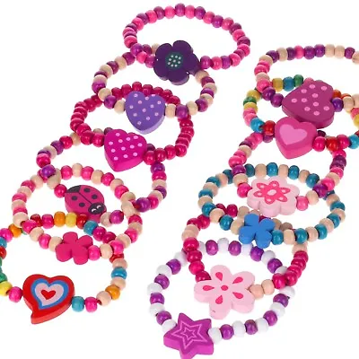Buy 12 Girls Party Bag Fillers Bracelets Princess Jewellery Toys Favours Birthday • 4.20£