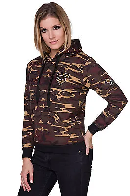 Buy Ladies Military Army Hoodie Long Sleeve Hoody Pullover Sweatshirt FZ123 • 12.99£