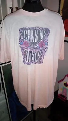 Buy Guns N' Roses Women's T Shirt 1X Pink Distressed • 5.50£