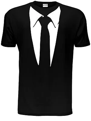 Buy Tie With Collar Tuxedo Funny Gift Mens T-Shirt Size S-XXL • 9.95£