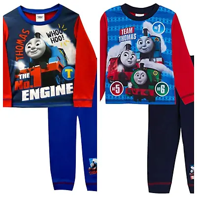 Buy BOYS THOMAS THE TANK ENGINE PYJAMAS AGES: 18-24 Months Up To 4-5 Years • 5.99£