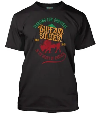Buy BOB MARLEY Inspired BUFFALO SOLDIER, Men's T-Shirt • 18£