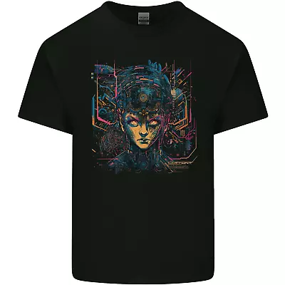 Buy Futuristic Cyberpunk Girl Crypto Alien, Mens Cotton T-Shirt Tee Top • 8.75£