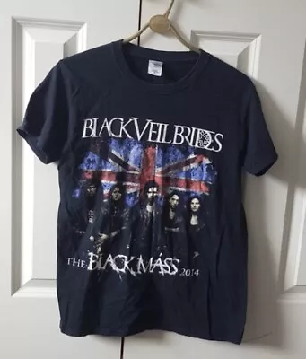 Buy Black Veil Brides T Shirt Black Mass Tour Rock Band Merch Rare Size Small • 10.75£